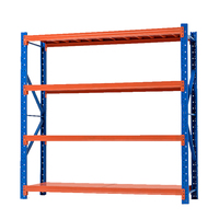 Étagères de stockage d'entrepôt en acier laminé à froid, réglables, électrostatiques, revêtues de poudre, de la marque Guichang, capacité de 100 à 500 kg par niveau
