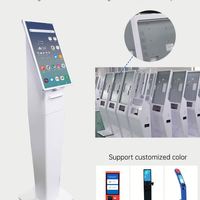 Touchwo Fast Food Restaurant File d'attente 21.5 pouces Self Service Touch Kiosk Machine tout-en-un