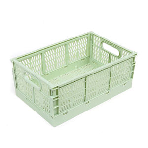 Đa Chức Năng Gấp Đồ Chơi Lưu Trữ Hộp Giỏ Nhà Bếp Thực Phẩm Trái Cây Đóng Mở Crate Có Thể Xếp Chồng Nhựa Biểu Tượng Tùy Chỉnh Hình Chữ Nhật - Product Image 1