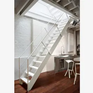 <span class=keywords><strong>Escalier</strong></span> en colimaçon préfabriqué Prima pour intérieur, à poutre unique, marches flottantes en bois massif pour <span class=keywords><strong>escalier</strong></span> métallique ou en bois, utilisation en appartement moderne - Product Image 6