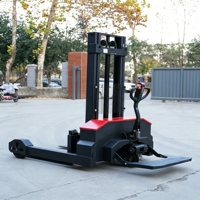 Apilador Eléctrico Todoterreno de Alta Resistencia Woerkai de 2000 kg, Altura de Elevación de 3000 mm, Estabilizadores Extendidos, Grado Industrial