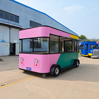 Factory Customized Mobile Bar Beer EV Fast Food Cart Ice Cream Coffee Pizza Fast Food Kiosk Electric Mobile Drivable Food Truck