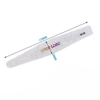 Kit d'outils professionnels Ziri pour nail art – Lime à ongles double face 100/180 grains, polissoir, éliminateur de callosités, personnalisable avec logo