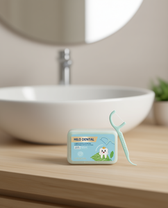 Hilo Dental Dental Flossers 80 Pcs Bamboo Charcoal Activated Carbon Oral Care - Product Image 2