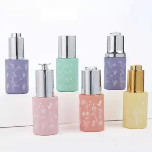 3ml 5ml 7ml 8ml runde Form gehärtete ätherische Ölglas-Tropf flasche für kosmetische Verpackungen