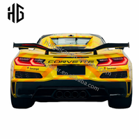 Accessoires de véhicule C8 Capot moteur avant Pare-chocs arrière Diffuseur de pare-chocs Kit carrosserie pour Chevrolet Corvette C8 Pièces de spoiler de pare-chocs de voiture