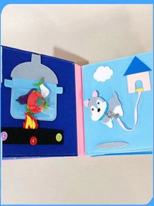 <span class=keywords><strong>Livre</strong></span> en feutre Montessori pour l'éducation précoce, développe les compétences pratiques, résistant aux déchirures, jouet éducatif pour enfants - Product Image 3