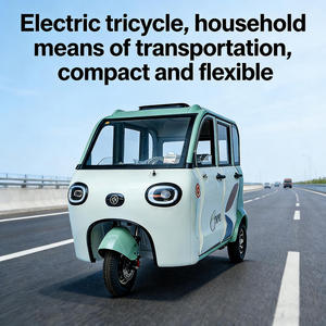Triciclo Eléctrico Solar para Adultos, Scooter de Movilidad BAIMA de 3 Pasajeros, Batería de Plomo-Ácido, Motor de 650W, Vehículo Cerrado de Nueva Energía - Product Image 4