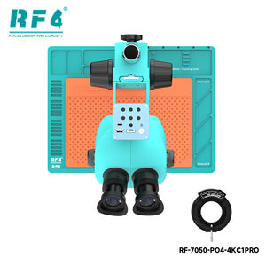 <span class=keywords><strong>Microscope</strong></span> trinoculaire RF4 7-50X RF-7050-PO4-4KC1PRO avec caméra HD 4K, éclairage LED 144, oculaire 10X/22mm, support d'affichage externe <span class=keywords><strong>PBC</strong></span> - Product Image 2