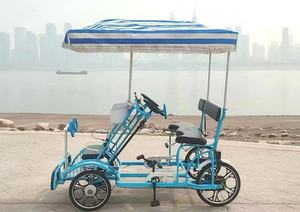 Bicicleta Tándem de 2 Plazas Colorida/Bicicleta Tándem de 4 Plazas con Marco de Acero/Bicicleta Tándem de 4 Ruedas - Product Image 3