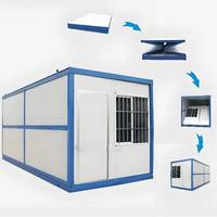 Maison conteneur détachable, portable, préfabriquée, en kit, structure en acier modulaire pour camping et villa