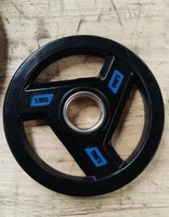 Barre d'haltères en caoutchouc unisexe professionnelle de haute qualité, plaques de poids de 20 kg avec un diamètre de 50 mm pour la musculation et l'entraînement