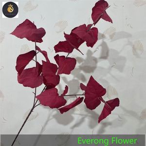 J-346 mariage décoration fleur coureur combinaison florale grande tige artificielle Consolida Ajacis rouge foncé fleurs artificielles - Product Image 2