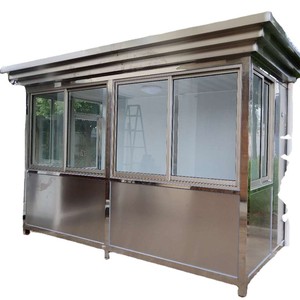 Poste de Garde Industriel en Acier Inoxydable Personnalisé pour la Sécurité et la Collecte de Tarifs de Stationnement - Product Image 1
