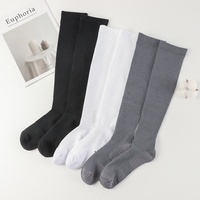 Sweethoney Chaussettes de compression personnalisées pour jambes, en fibre de bambou, antibactériennes, déodorantes, absorbant la transpiration, modelantes, longues, pour le sport