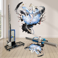 La mayoría de la gente usa la impresora de arte de pared Vertical 3D Ideas de pequeñas empresas dx7 Head Metal Glass Wood Wall Decor Printing Machine