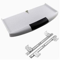 Support de clavier moderne pour bureau à domicile/bureau informatique avec support de souris et kit de rail coulissant