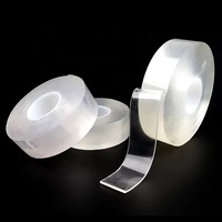Cinta Nano Acrílica Invisible de Doble Cara Activada por Agua, Membrana Impermeable Ultrafina, Adhesivo Sensible a la Presión para el Hogar