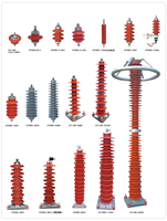 Parafoudre à oxyde de zinc haute tension Minrong YH5WZ-100/260 110 kV (caoutchouc silicone) 400 A 50/60 Hz pour les postes de transformation