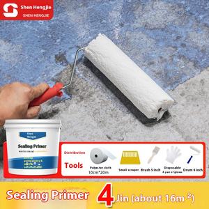 La mejor pintura de revestimiento líquido de base acrílica impermeable ecológica para cubiertas y paredes de madera de piso de techo: Uso de pincel fácil de aplicar - Product Image 2