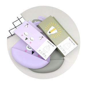 Babero de sílice para niños pequeños, Baberos de silicona para bebés, delantal impermeable, logotipo personalizado, babero sin BPA, logotipo personalizado - Product Image 2