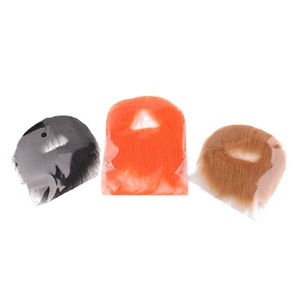 Barbas Autoadhesivas Fankasi, 3 Piezas, Barba Falsa Negra, Marrón y Ruiva, Accesorios de Disfraces para Halloween, Carnaval y Fiestas - Product Image 5