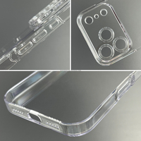 Coque de téléphone rigide transparente en PC, en stock, épaisseur 1,7 mm, ajustement parfait, découpes précises, pour iPhone 17 16 15 Pro Max