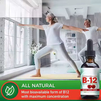 OEM ODM Meilleures ventes Vitamine B12 Méthylcobalamine Gouttes liquides orales Suppléments 60ml Marque privée OEM Soutien immunitaire