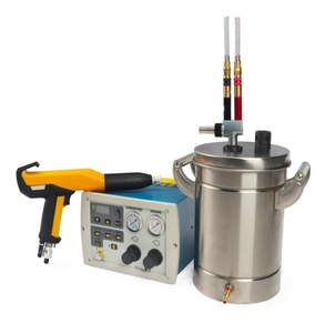 Mini équipement de peinture électrostatique de laboratoire 5L trémie pistolet de revêtement en poudre à prix compétitif utilisé peinture en aérosol contrôlée par PLC - Product Image 1