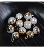 Perles d'eau douce naturelles Edison rondes, perles lâches dorées à l'or fin, pour la fabrication de pendentifs, boucles d'oreilles, accessoires de bijoux, vente en gros
