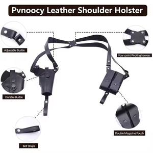 नई बाहरी सामरिक नायलॉन होल्स्टर स्लिंग चमड़े के बैग को छुपा हुआ कंधे को छुपाने के साथ डबल अंडरआर्म बैकपैक - Product Image 2