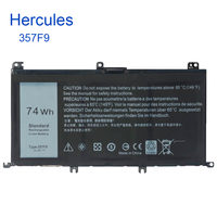 Batterie d'ordinateur portable rechargeable 11.1V 74Wh 357F9 0GFJ6 71JF4 pour Inspiron 7566 7567 7557 5576 5577 15 7559 Batterie d'ordinateur portable authentique