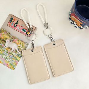 <span class=keywords><strong>Porte</strong></span>-badge professionnel personnalisé en cuir PU gris foncé à une fente pour cartes de visite nationales - Product Image 6
