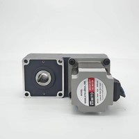 Moteur à engrenages CC sans balais de 40W à 750W, réducteur d'engrenages à angle droit à arbre creux plat de type L 24V/48V pour convoyeur d'automatisation