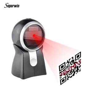 2d Barcode-Scanner Desktop Hochgeschwindigkeits-1D-Laser-Barcodeleser mit Ständer und USB-Kabels canner für den Supermarkt einzelhandel