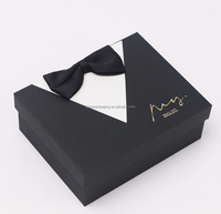 FAVORCRAFTS Boîte cadeau rigide pour homme, personnalisée, haut de gamme, réutilisable, portable, à deux pièces (couvercle et base), pour cravates