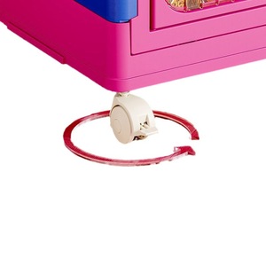 Chariot de rangement pour jouets avec roulettes et portes pour chambre d'enfant, rangement pour collations et jouets, nettoyage facile, type sur pied - Product Image 5