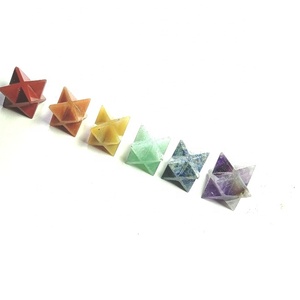 Cristal Merkaba 7 chakra Color Natural merkaba estrella 8 puntos Reiki cristales curativos piedras preciosas naturales Mayorista - Product Image 6
