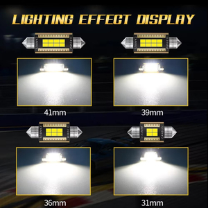 Lampe de lecture pour permis de voiture Festoon 31mm 4smd 3020 12v Blanc Auto Ampoule <span class=keywords><strong>C5w</strong></span> <span class=keywords><strong>Led</strong></span> - Product Image 5