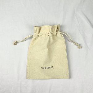High Quality Custom Canvas <b>Drawstring</b> <b>Pouch</b> White Cotton <b>Drawstring</b> Bag With String - Product Image 3