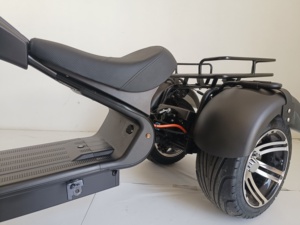 Scooter électrique à trois roues Citycoco avec pneus larges, tricycle E Chopper, moto pour adultes - Product Image 4