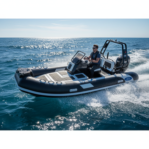 Transea – Meilleur prix pour bateau de pêche en aluminium entièrement soudé de 3,60 m (12 pieds) ou 3,90 m (13 pieds), coque en V profond, bateau semi-rigide en aluminium de 4 m - Product Image 1