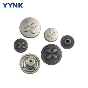 YYNK, nuevo conjunto de vaqueros y remaches de Metal con diseño de trébol de cuatro hojas personalizado para pantalones vaqueros, chaqueta, ropa - Product Image 1