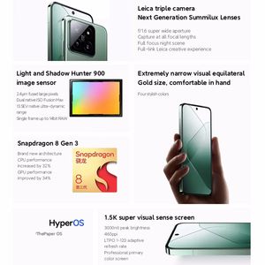 Téléphone portable d'occasion débloqué <span class=keywords><strong>Xiaomi</strong></span> Mi 14 <span class=keywords><strong>12</strong></span>+256 Go, smartphone Android original avec appareil photo 5G - Product Image 2