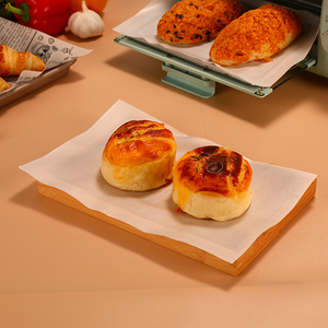 Feuille de papier sulfurisé biodégradable double face personnalisable avec logo, revêtement en silicone pour sandwichs, sushis, pain et emballage alimentaire - Product Image 2