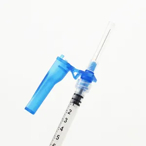 Disposable Medical Safety Syringe with Needle Protection