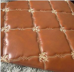 カーマットカーシートカバー張りPU刺繍レザー工場直販 - Product Image 2