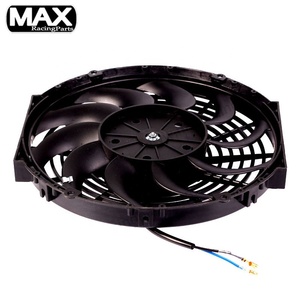Đen 12 "DC 12V 80W Cong 10 Blade <span class=keywords><strong>Universal</strong></span> Auto Racing Parts Quạt Tản Nhiệt Mỏng Hệ Thống Làm Mát Quạt Tản Nhiệt Quạt Làm Mát - Product Image 5