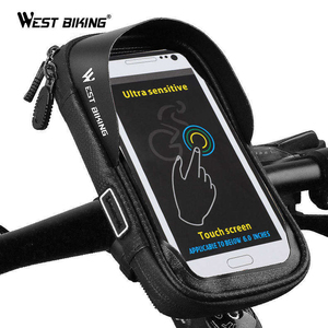 WEST BIKING 360 °   Sacoche de guidon de vélo étanche et antichoc avec écran tactile pour téléphone de 6 pouces - Product Image 2