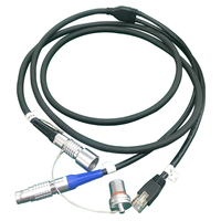 Conector Circular Personalizado de Empuje y Tracción, Cable de Alta Resistencia, Arnés de Cables Industriales, Cable de Señal RJ45 USB, IP67 Impermeable, 24V, Aluminio